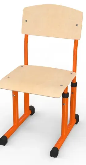 Стілець учнівський полозковий кругла труба №4-6 МФ Вересень